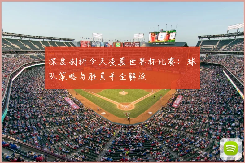 深度剖析今天凌晨世界杯比赛：球队策略与胜负手全解读