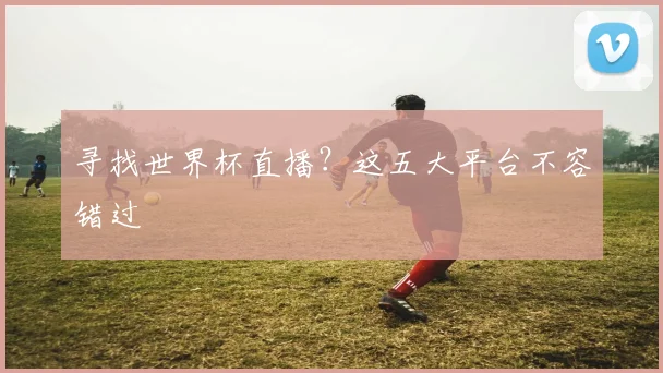 寻找世界杯直播？这五大平台不容错过